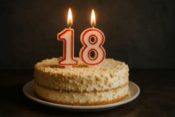 tort na 18 urodziny